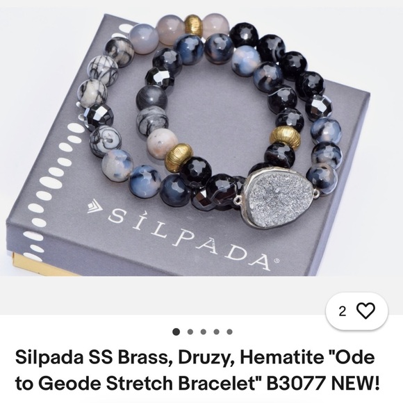 Silpada Ode to Geode Stretch Bracelet - Picture 5 of 6